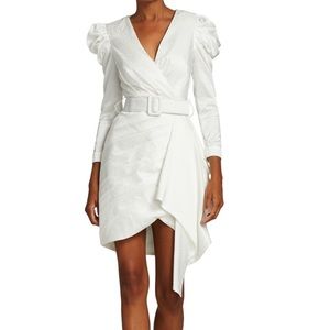 PatBO Leopard Print Satin Dress